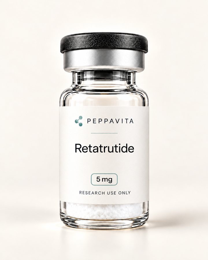 PEPPAVITA Retatrutide 5 mg vial